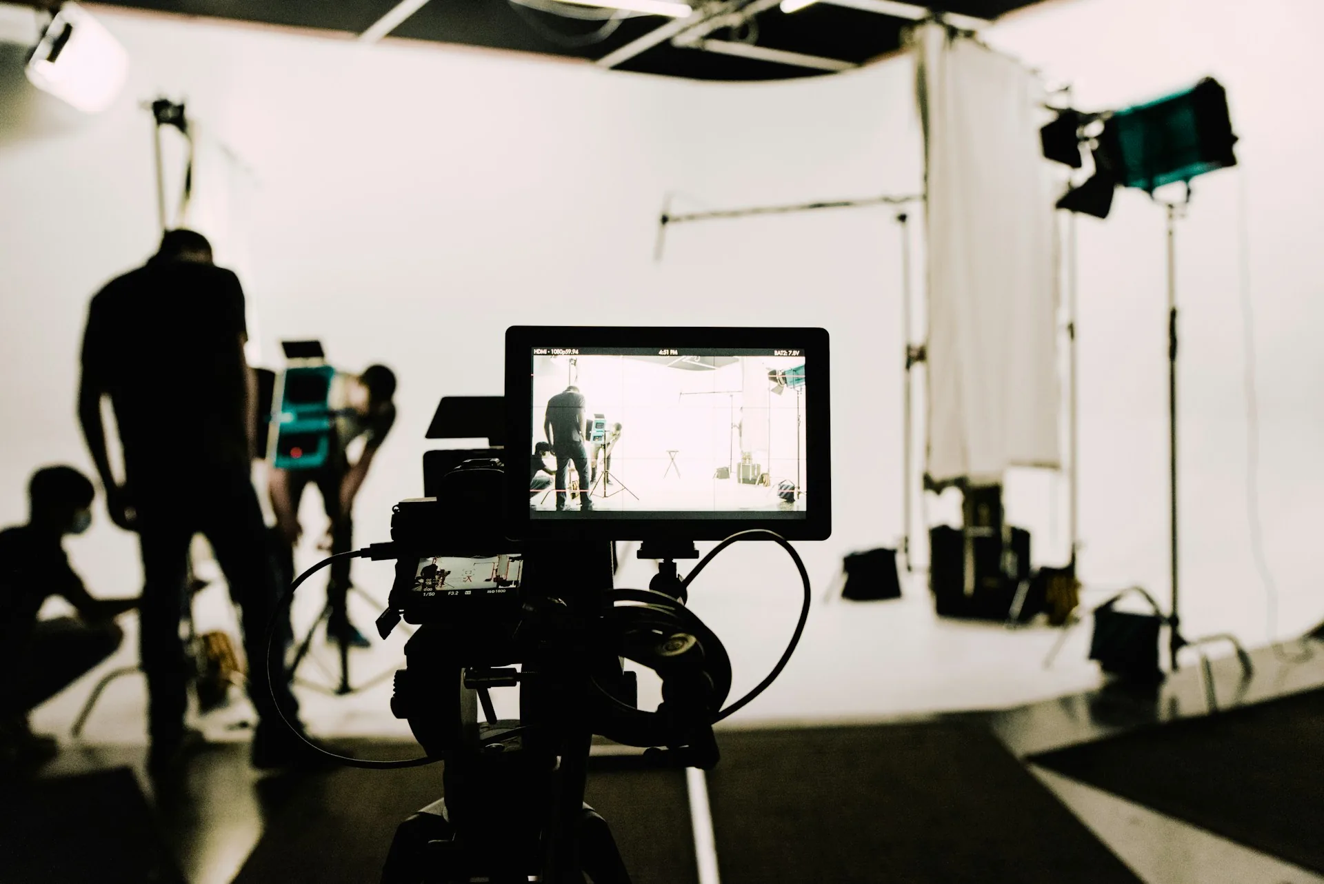 Grabación de vídeo corporativo en estudio profesional